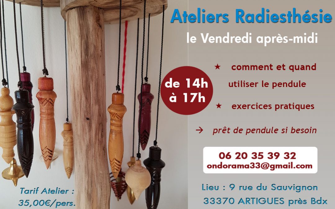 Prochains ateliers de radiesthésie