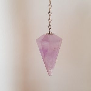 Ondorama pendule cone a facettes amethyste