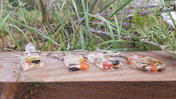 orgonites porte-clefs spécial pierres de protection