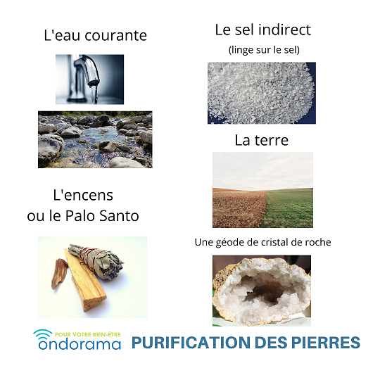 Purification des pierres et bijoux Ondorama bien etre