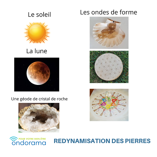 rechargement et dynamisation des pierres ondorama bien etre