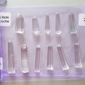 Pointes polies Reiki cristal de roche Ondorama Bien Être