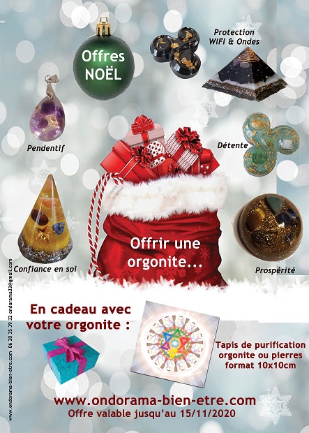 offre speciale Noel 1er au 15 novembre 2020 Ondorama bien etre