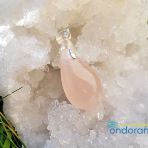 pendentif en quartz rose ondorama bien être