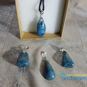 pendentif apatite bleue ondorama bien etre