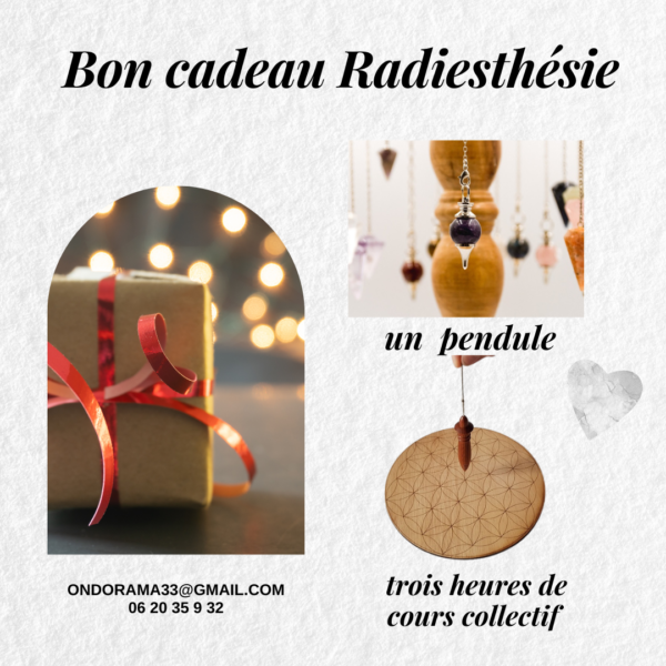 Bon cadeau radiesthésie Ondorama Bien-être