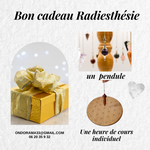 Bon cadeau radiesthésie Ondorama Bien-être