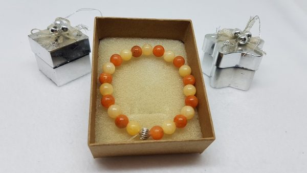 calcite orange bracelet ondorama bien etre