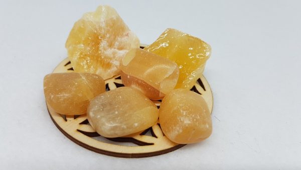 calcite orange pierre roulee ondorama bien etre