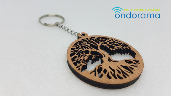 Porte-clef Arbre de Vie en bois