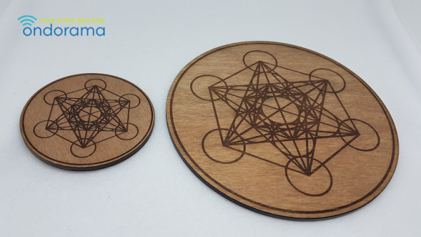 cube metatron en bois 10 et 20cm diametre Ondorama Bien-Être