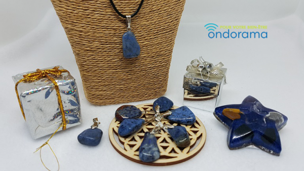 dumortierite coffret pendentif ondorama bien etre