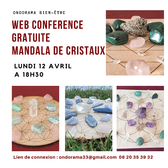 web-conference-mandalas-de-cristaux-ondorama-bien-etre atelier grilles de cristaux 16 avril ondorama bien etre