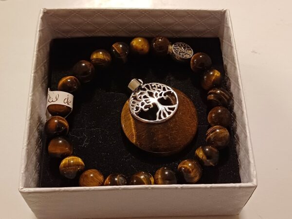 Coffret cadeau bracelet et pendentif Ondorama Bien-Être