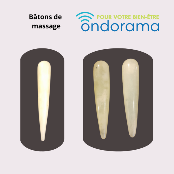 Bâton de massage en jade Ondorama Bien Être