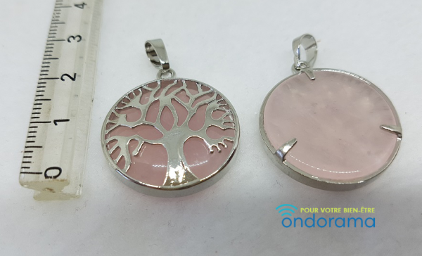 pendentifs quartz rose Ondorama bien etre