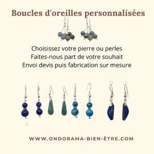 boucles d'oreilles ondorama bien etre