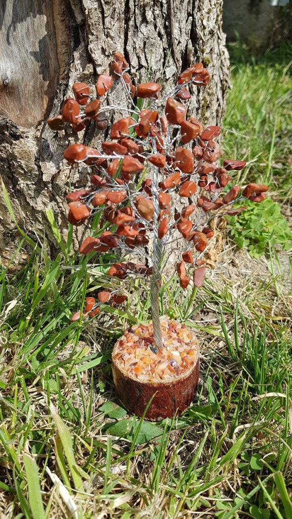 Arbre de vie jaspe rouge