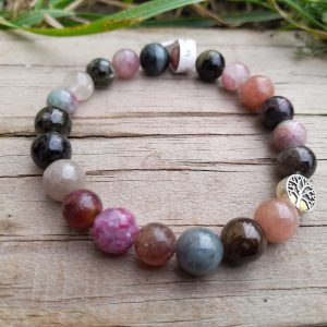 Bracelet en tourmaline multicolore