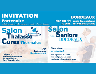 Salon des Seniors 30 sept-1er oct à Bordeaux