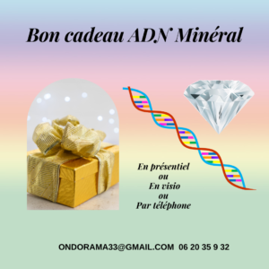 Bon cadeau ADN Minéral Ondorama bien Être