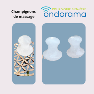 champignon de massage en cristal de roche Ondorama Bien Être