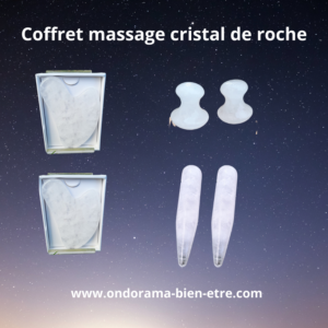 Coffret massage cristal de roche