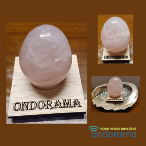 Oeuf 4 à 5cm en quartz rose Ondorama Bien-Être