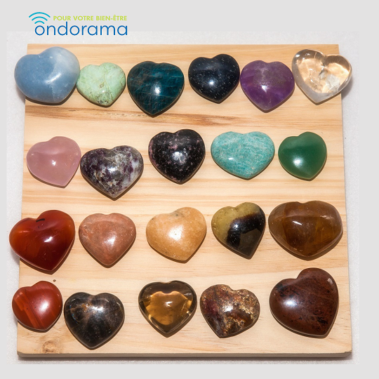 Coeurs petit format pierres Ondorama Bien Être