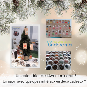 Calendrier minéral de l'avent Ondorama bien Être