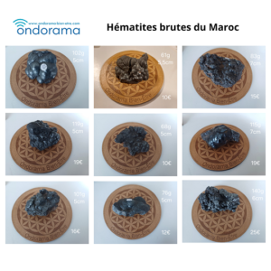 Hématite brute Maroc Ondorama Bien Être