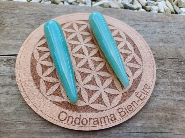 Aventurine verte bâton de massage Ondorama Bien-Être