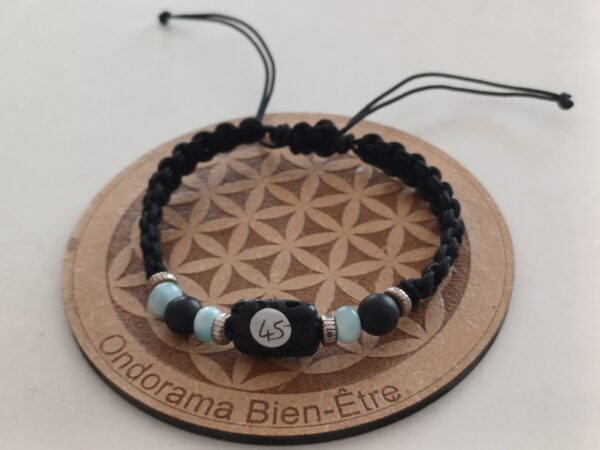 Bracelet avec perles en larimar Ondorama Bien Être