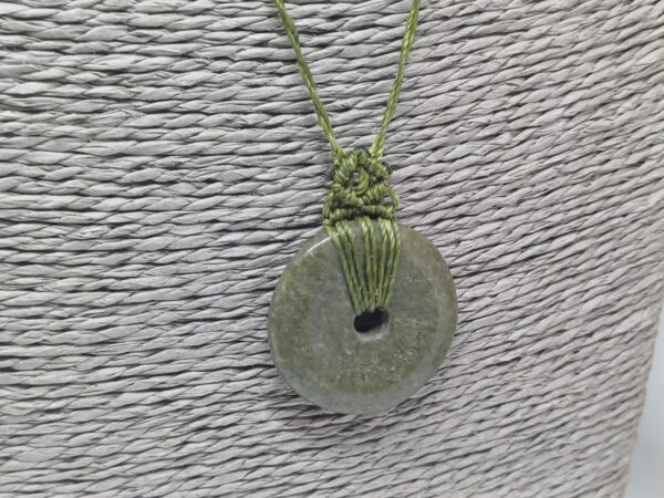 pendentif macramé opale verte fossilisée Ondorama Bien Être