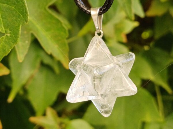 Merkaba en cristal de roche Ondorama Bien-Être