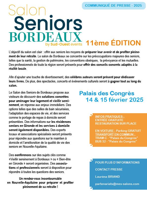 Salon Seniors fevrier 2025 Salon des Seniors Bordeaux fevrier 2025 avec Ondorama Bien-Être