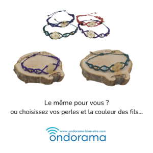 Bracelet micro macramé Ondorama Bien Être