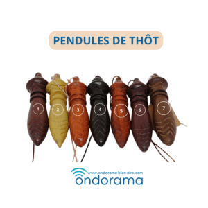 Pendules de Thôt en bois fabrication artisanale