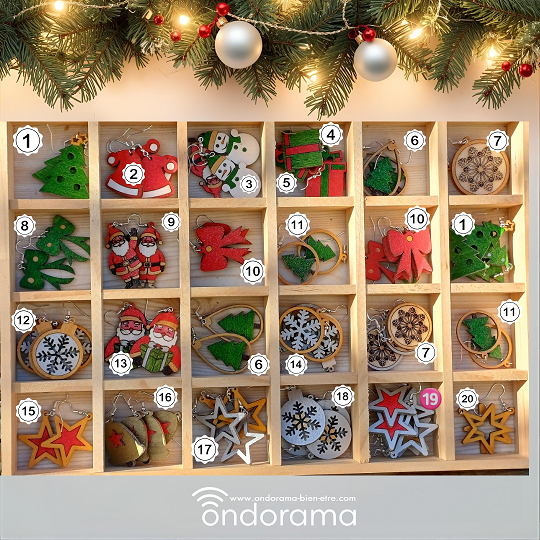 Boucles d’oreilles Noël