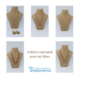Collier macramé pour les fêtes par Ondorama Bien-Être