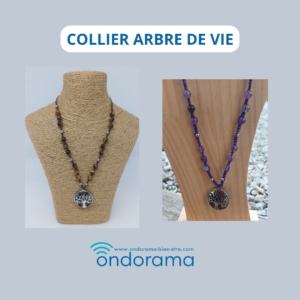 Coliiers macramé avec Arbre de Vie Ondorama Bien Être
