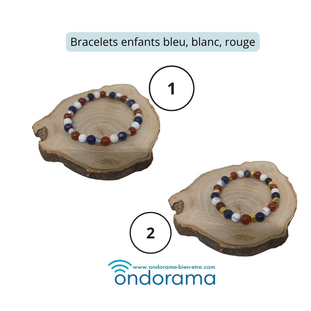 Bracelet en perles de pierres naturelles spécial Coupe du monde 2026 par Ondorama bien être