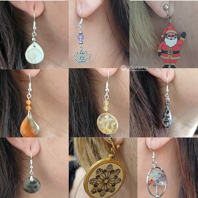 Boucles d'oreilles ateliers bijoux perles pierres naturelles Ondorama Bien Être