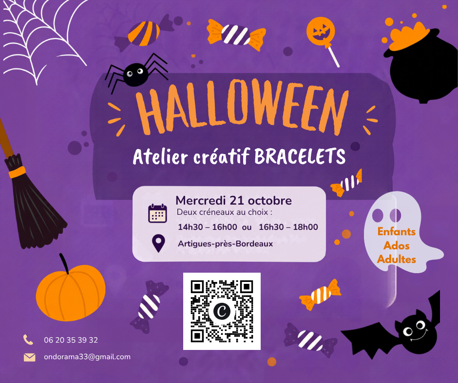 🎃 Halloween : un atelier créatif bracelets pour petits et grands 👻